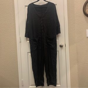 Zara Striped Jumpsuit